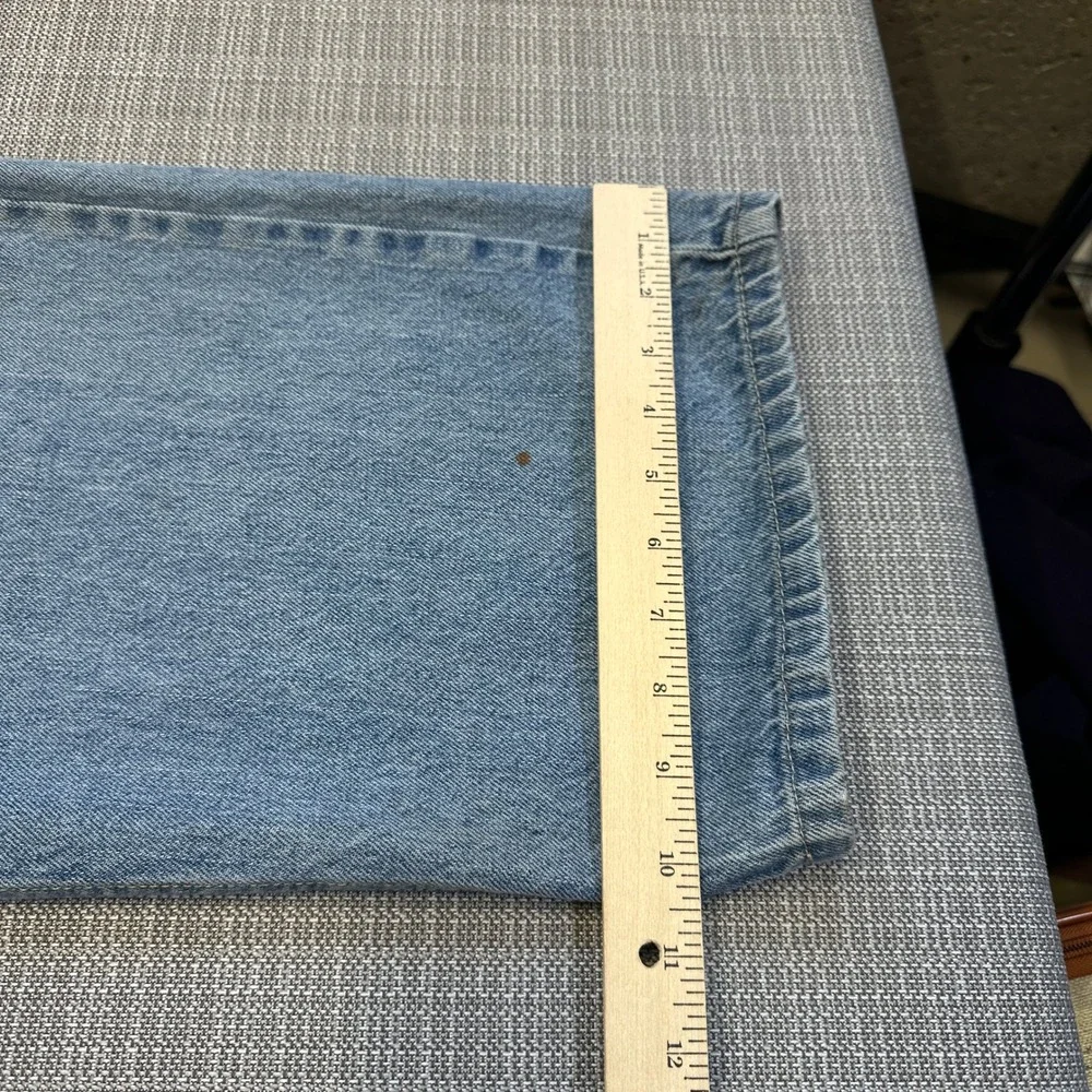 Vintage Bad Boy Jeans Mens 38x34 Light Wash Straight‎ Leg USA Workwear Grunge*
